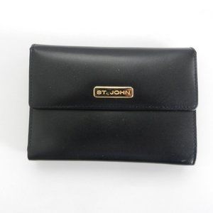 St John Black Leather Wallet